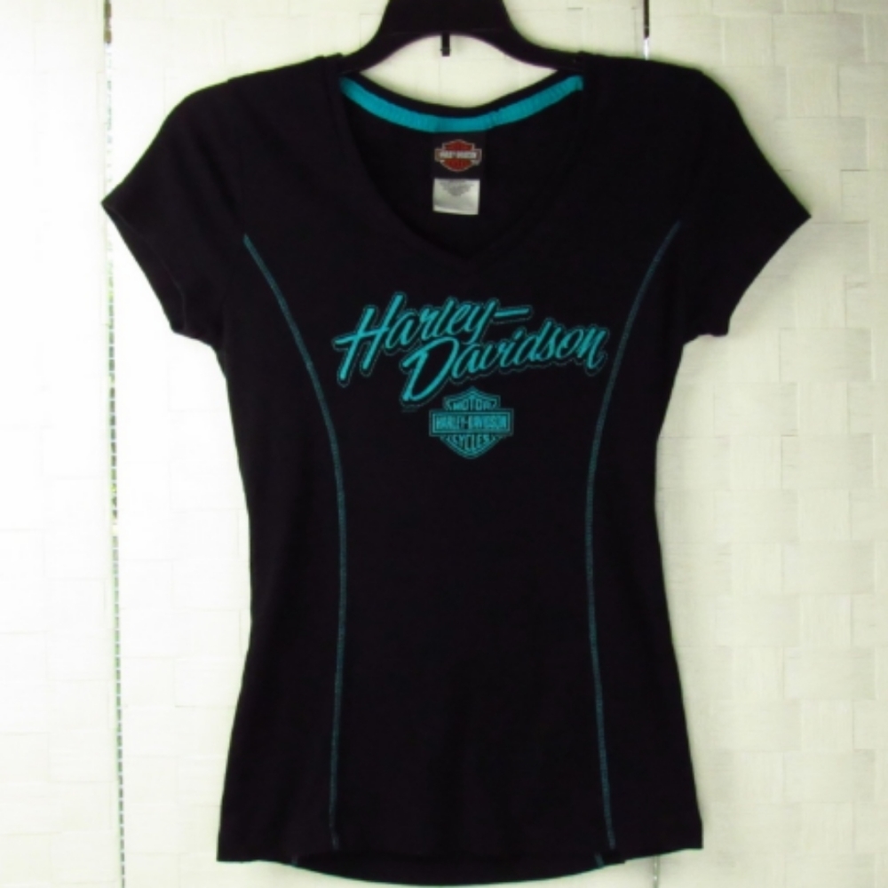 Harley-Davidson V-Neck Cotton Tee S